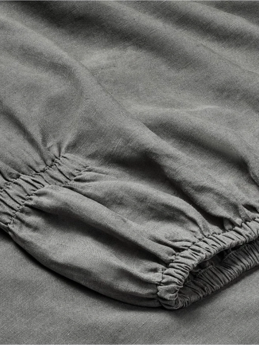 Full 100% Linen Sheet Set Dark Gray - Casaluna™